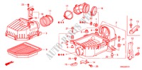 LUFTFILTER(1.8L) für Honda CIVIC 1.8 COMFORT 5 Türen 6 gang-Schaltgetriebe 2009