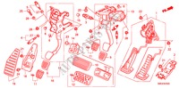 PEDAL(LH) für Honda CIVIC 1.8 COMFORT 5 Türen 6 gang-Schaltgetriebe 2009