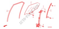 TUERFENSTER, HINTEN/REGLER für Honda CIVIC 2.2 EXECUTIVE 5 Türen 6 gang-Schaltgetriebe 2009