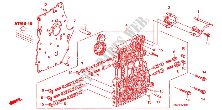 HAUPTVENTILKOERPER für Honda CIVIC 1.8 BASE 5 Türen 5 gang automatikgetriebe 2009