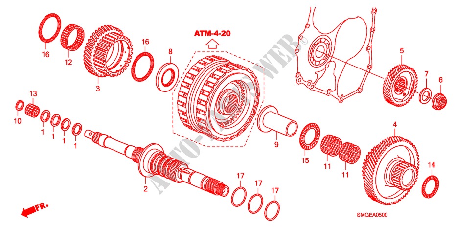 HAUPTWELLE für Honda CIVIC 1.8 S 5 Türen 5 gang automatikgetriebe 2010