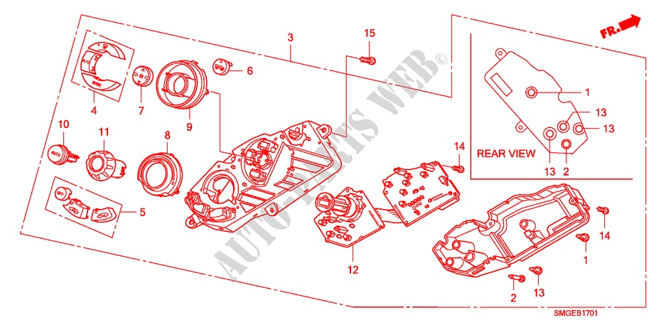 HEIZUNGSREGLER(RH) für Honda CIVIC 1.8 S 5 Türen 5 gang automatikgetriebe 2010