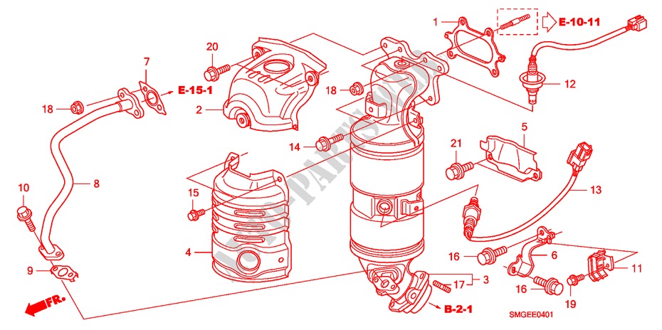 KONVERTER(1.8L) für Honda CIVIC 1.8 S 5 Türen 5 gang automatikgetriebe 2010