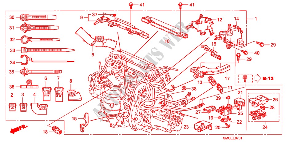 MOTORKABELBAUM(1.8L) für Honda CIVIC 1.8 S 5 Türen 5 gang automatikgetriebe 2010