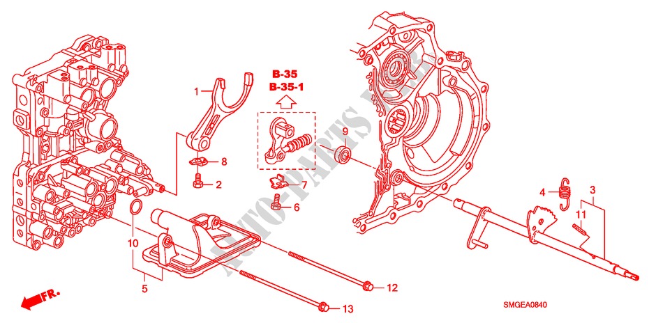 SCHALTGABEL für Honda CIVIC 1.8 BASE 5 Türen 5 gang automatikgetriebe 2009