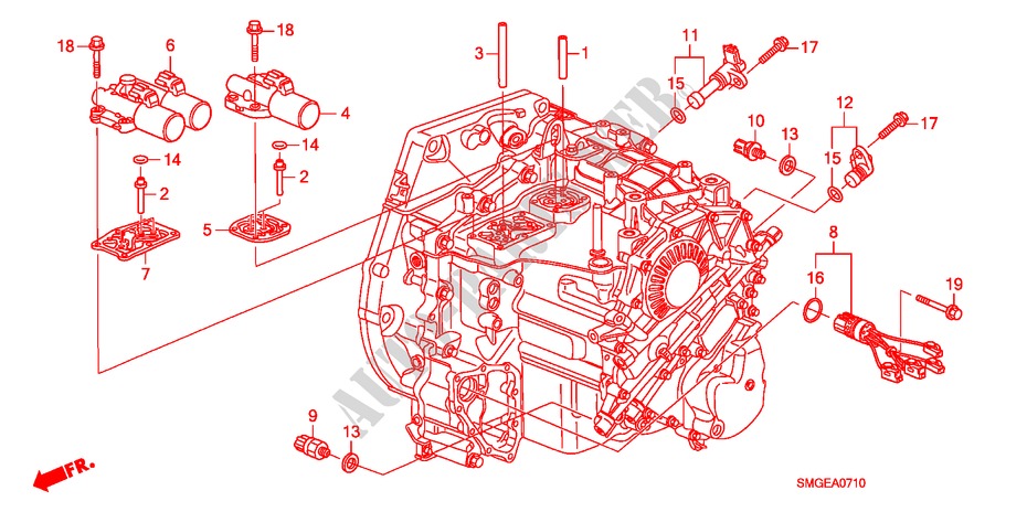SOLENOID für Honda CIVIC 1.8 BASE 5 Türen 5 gang automatikgetriebe 2009