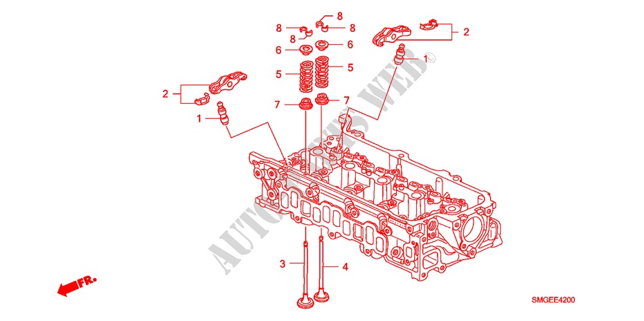 VENTIL/KIPPHEBEL(DIESEL) für Honda CIVIC 2.2 SPORT 5 Türen 6 gang-Schaltgetriebe 2009