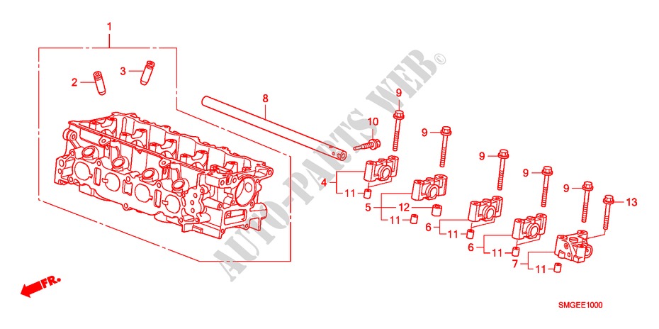 ZYLINDERKOPF(1.4L) für Honda CIVIC 1.4 SE 5 Türen Intelligent Schaltgetriebe 2010
