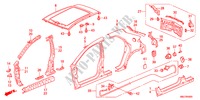 AUSSENBLECHE/TAFEL, HINTEN für Honda CIVIC 1.8BASE 5 Türen 6 gang-Schaltgetriebe 2011