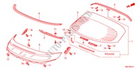 HECKFENSTER für Honda CIVIC 1.8EXE 5 Türen 5 gang automatikgetriebe 2011