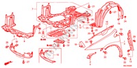 KOTFLUEGEL, VORNE für Honda CIVIC 1.8BASE 5 Türen 6 gang-Schaltgetriebe 2011