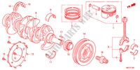 KURBELWELLE/KOLBEN(1.8L) für Honda CIVIC 1.8S 5 Türen 6 gang-Schaltgetriebe 2011