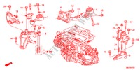 MOTORBEFESTIGUNGEN(DIESEL) für Honda CIVIC 2.2SPORT AUDIOLESS 5 Türen 6 gang-Schaltgetriebe 2011