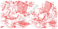 SITZKOMPONENTEN, HINTEN für Honda CIVIC 1.4BASE 5 Türen Intelligent Schaltgetriebe 2011