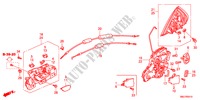 TUERSCHLOESSER, HINTEN/AEUSSERER GRIFF für Honda CIVIC 2.2COMFORT 5 Türen 6 gang-Schaltgetriebe 2011