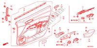 TUERVERKLEIDUNG, VORNE(LH) für Honda CIVIC 2.2EXE 5 Türen 6 gang-Schaltgetriebe 2011