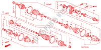 ANTRIEBSWELLE, VORNE/ HALBWELLE(1.8L) für Honda CIVIC 1.8 TYPE S 3 Türen 6 gang-Schaltgetriebe 2009