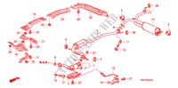 AUSPUFFROHR/SCHALLDAEMPFER (1.4L) für Honda CIVIC 1.4 BASE 3 Türen 6 gang-Schaltgetriebe 2009