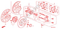 HINTERRADBREMSE für Honda CIVIC 2.0 TYPE R    PLUS 3 Türen 6 gang-Schaltgetriebe 2009