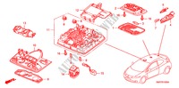 INNENLEUCHTE für Honda CIVIC 1.8 TYPE S 3 Türen Intelligent Schaltgetriebe 2007