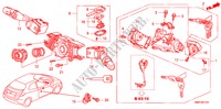 KOMBISCHALTER(RH) für Honda CIVIC 1.8 BASE 3 Türen 6 gang-Schaltgetriebe 2008
