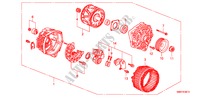 LICHTMASCHINE(MITSUBISHI) (1.4L) für Honda CIVIC 1.4 TYPE S 3 Türen 6 gang-Schaltgetriebe 2009