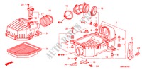 LUFTFILTER(1.8L) für Honda CIVIC 1.8 TYPE S 3 Türen 6 gang-Schaltgetriebe 2009