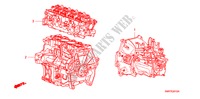 MOTOREINHEIT/ GETRIEBE KOMPL.(1.4L) für Honda CIVIC 1.4 TYPE S    PLUS 3 Türen 6 gang-Schaltgetriebe 2009