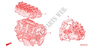 MOTOREINHEIT/ GETRIEBE KOMPL.(1.8L) für Honda CIVIC 1.8 TYPE S 3 Türen 6 gang-Schaltgetriebe 2009