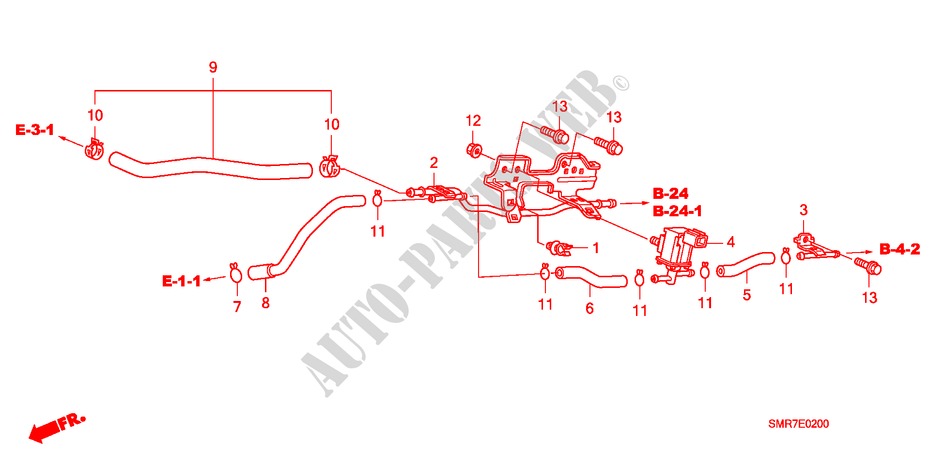 EINBAULEITUNG(2.0L) für Honda CIVIC 2.0 TYPE R 3 Türen 6 gang-Schaltgetriebe 2007