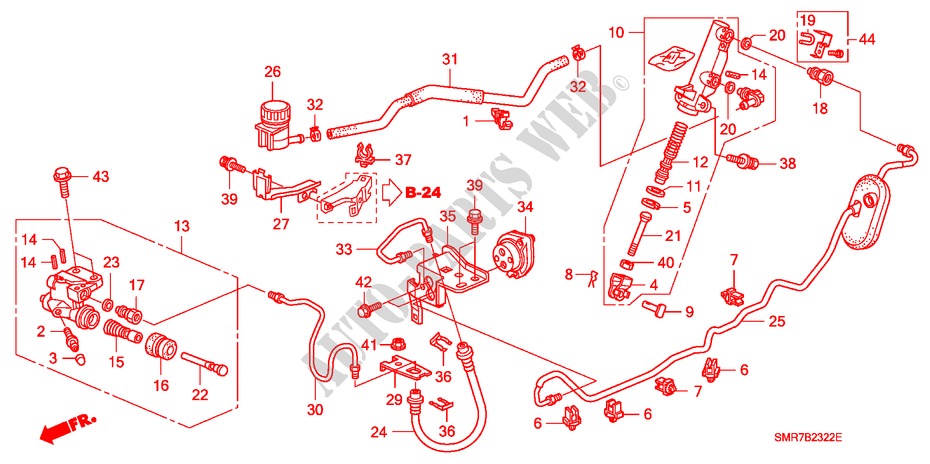 HAUPTKUPPLUNGSZYLINDER (LH) (DIESEL) für Honda CIVIC 2.2 TYPE S     DPF 3 Türen 6 gang-Schaltgetriebe 2009