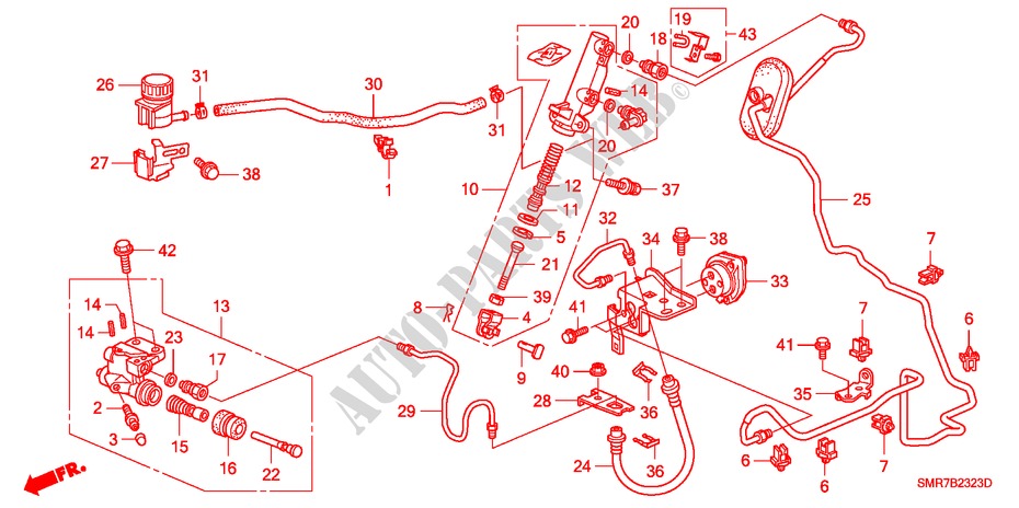 HAUPTKUPPLUNGSZYLINDER (RH) (DIESEL) für Honda CIVIC 2.2 BASE 3 Türen 6 gang-Schaltgetriebe 2008