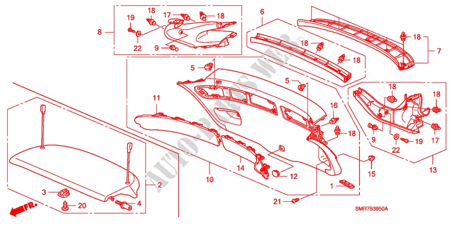 HECKKLAPPENVERKLEIDUNG für Honda CIVIC 2.0 TYPE R 3 Türen 6 gang-Schaltgetriebe 2009
