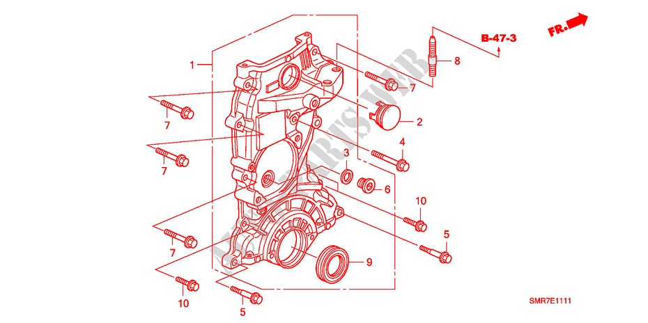 KETTENGEHAEUSE(1.4L) für Honda CIVIC 1.4 TYPE S 3 Türen 6 gang-Schaltgetriebe 2009