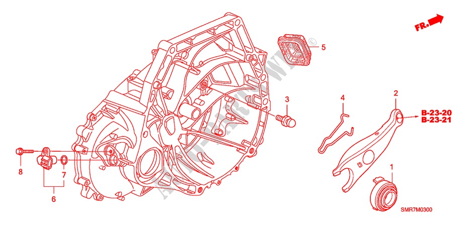 KUPPLUNGSFREIGABE (1.4L) (1.8L) für Honda CIVIC 1.4 TYPE S 3 Türen 6 gang-Schaltgetriebe 2009