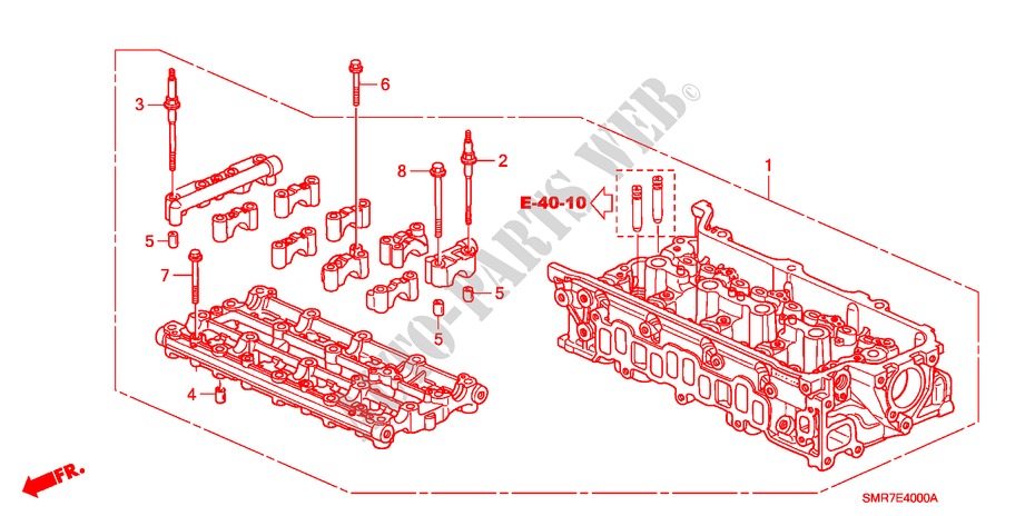 ZYLINDERKOPF(DIESEL) für Honda CIVIC 2.2 TYPE S     DPF 3 Türen 6 gang-Schaltgetriebe 2009