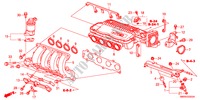 ANSAUGKRUEMMER(1.4L) für Honda CIVIC 1.4 TYPE-S    PLUS 3 Türen Intelligent Schaltgetriebe 2010