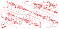ANTRIEBSWELLE, VORNE/HALBWELLE(2.0L) für Honda CIVIC 2.0 TYPE-R   CHAMP 3 Türen 6 gang-Schaltgetriebe 2010