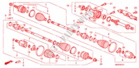 ANTRIEBSWELLE, VORNE/HALBWELLE(DIESEL) für Honda CIVIC 2.2 TYPE-S 3 Türen 6 gang-Schaltgetriebe 2011