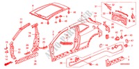 AUSSENBLECHE/TAFEL, HINTEN für Honda CIVIC 2.0 TYPE-R   CHAMP 3 Türen 6 gang-Schaltgetriebe 2010
