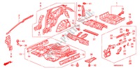 BODEN/INNENBLECHE für Honda CIVIC 2.2 TYPE-S 3 Türen 6 gang-Schaltgetriebe 2011