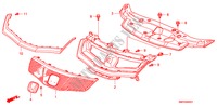 GRILL, VORNE für Honda CIVIC 2.2 TYPE-S 3 Türen 6 gang-Schaltgetriebe 2011