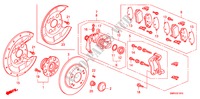 HINTERRADBREMSE für Honda CIVIC 2.0 TYPE-R   CHAMP 3 Türen 6 gang-Schaltgetriebe 2010