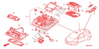 INNENLEUCHTE für Honda CIVIC 2.0 TYPE-R   CHAMP 3 Türen 6 gang-Schaltgetriebe 2010