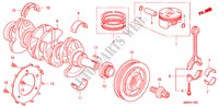 KURBELWELLE/KOLBEN(1.8L) für Honda CIVIC 1.8 TYPE-S 3 Türen Intelligent Schaltgetriebe 2011