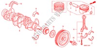 KURBELWELLE/KOLBEN(2.0L) für Honda CIVIC 2.0 TYPE-R   CHAMP 3 Türen 6 gang-Schaltgetriebe 2010