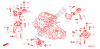 MOTORBEFESTIGUNGEN(2.0L) für Honda CIVIC 2.0 TYPE-R   CHAMP 3 Türen 6 gang-Schaltgetriebe 2010