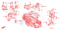 MOTORBEFESTIGUNGEN(DIESEL) für Honda CIVIC 2.2 TYPE-S 3 Türen 6 gang-Schaltgetriebe 2011