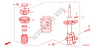 STOSSDAEMPFER, VORNE für Honda CIVIC 2.2 TYPE-S 3 Türen 6 gang-Schaltgetriebe 2011