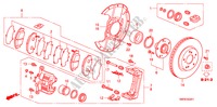 VORDERRADBREMSE(2.0L) für Honda CIVIC 2.0 TYPE-R   CHAMP 3 Türen 6 gang-Schaltgetriebe 2010